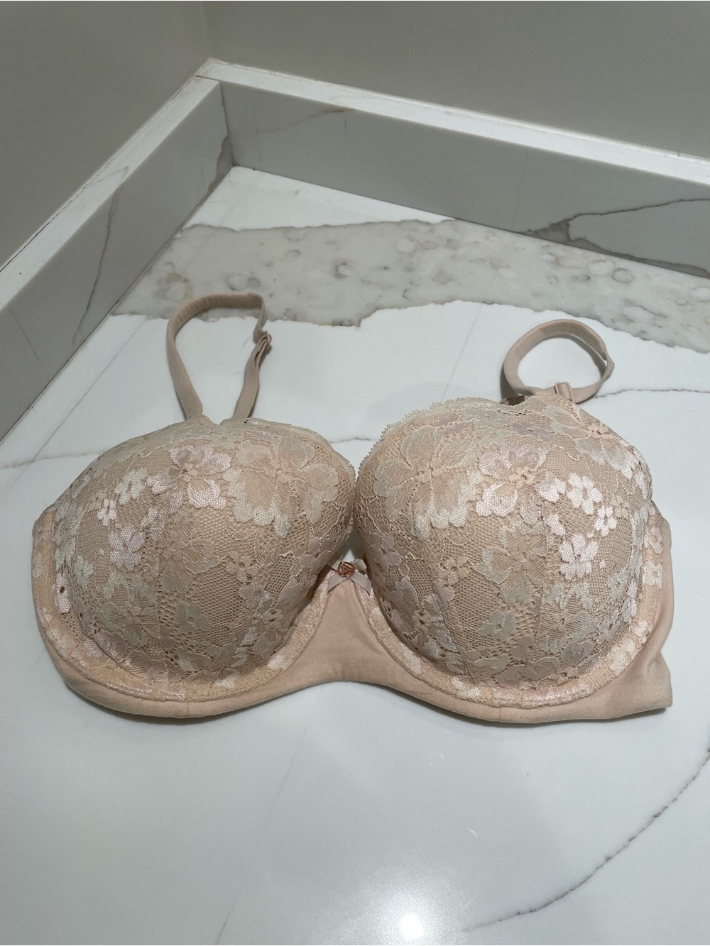 Victoria's Secret Nude Lace Push-Up Bra